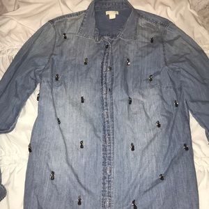 J crew button up